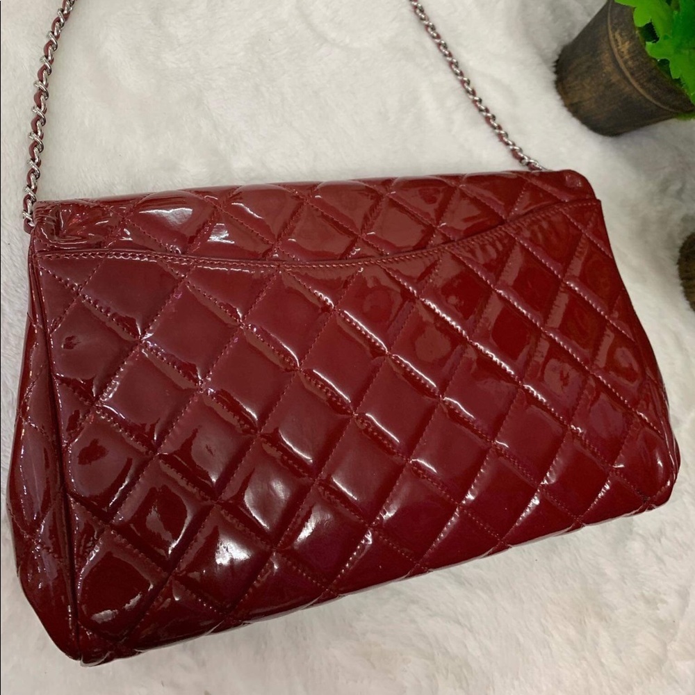 CHANEL SINGLE FLAP PATENT MED SHW VGUC FIRM SALE!! - Picture 8 of 8